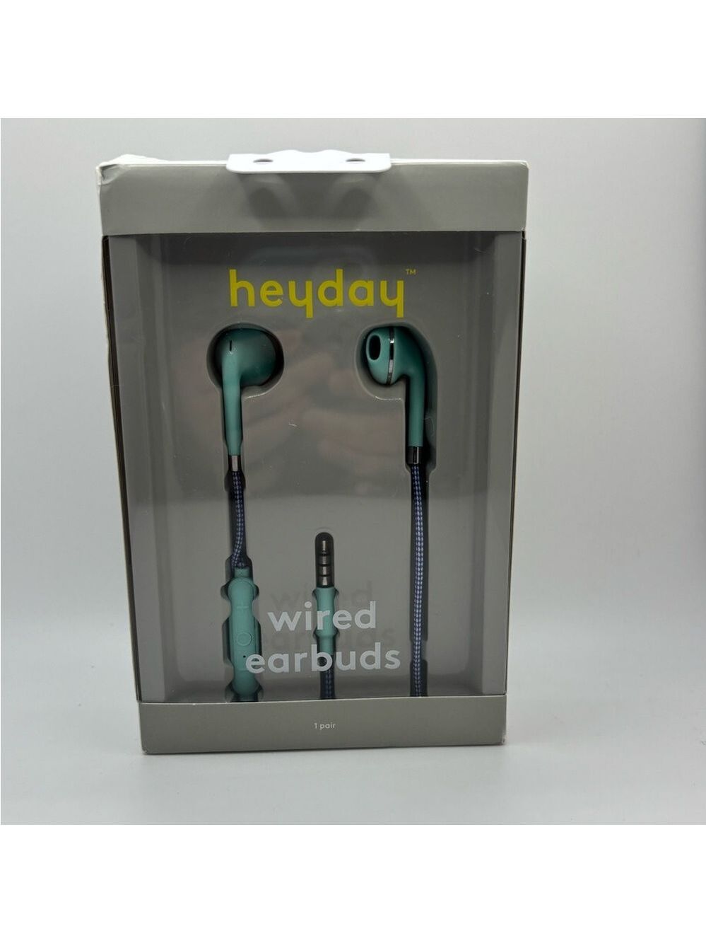 Heyday Teal Wired Earbuds NIB